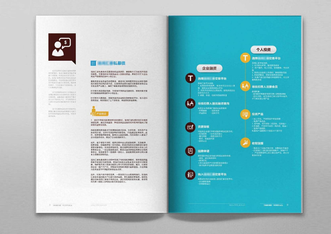東莞基金管理公司畫冊設計